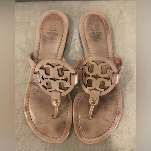 Tory Burch Beige Leather Sandals